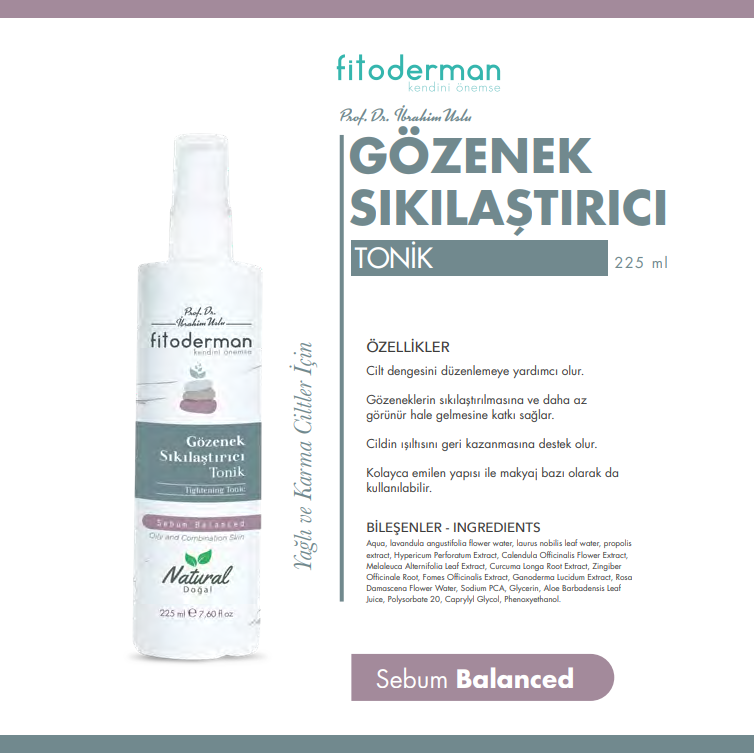 Fitoderman Gözenek Sıkılaştırıcı Tonik